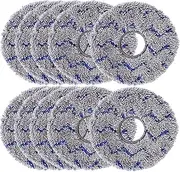 YBVABE Mopping Pads for ECOVACS DEEBOT X1 Omni / X2 Omni / X2 Omni Combo / X1 Turbo / T10 Omni / T20 Omni/Dreame L10s Ultra/Roborock Q Revo - 10PCS Vacuum Washable Microfiber Replacement Mop Cloths