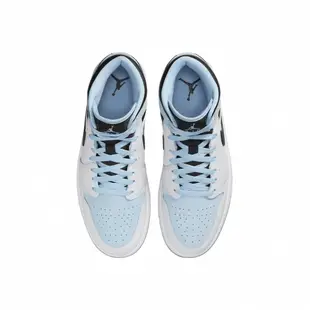 NIKE 男 AIR JORDAN 1 MID SE 復古籃球鞋 經典 復古 冰藍 中筒 冰藍 DV1308104