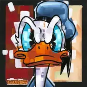 Ruffled Feathers- by Trevor Carlton - Limited Edition Giclée on Canvas Donald