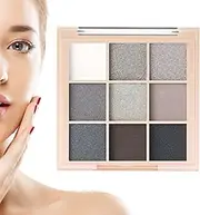 9 Color Eye Shadow Plate - Highly Pigmented Full Mattes, Shimmer Glitter Make Up Palette, Warm Tones For Everyday Makeup, Long-Lasting, Eyeshadow Makeup Pallete For Women And Girls