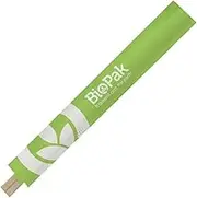 BioPak Individually Wrapped Wooden Chopsticks, 210 mm Size (Pack of 100)