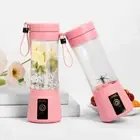 Portable Blender Six-leaf Juice Cup USB Rechargeable 6 Blades Mini Fruit Mixer