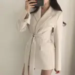 小西裝外套女2021新款春秋黑色上衣秋季韓版西服英倫風設計感小眾 果果輕時尚 99免運 果果輕時尚 全館免運