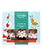 [Cocoba] Christmas Gift Set of 3 Hot Chocolate Spoons 150g