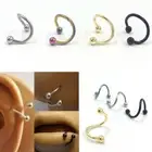 Surgical Steel Spiral Twisted Lip Ring Nose Rings Ear Cartilage Helix Piercing ;