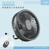 在飛比找PChome24h購物優惠-【WISER精選】充插兩用7吋USB風扇壁DC扇掛扇循環扇(