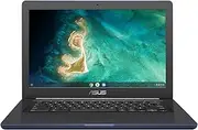 ASUS Chromebook C403 Rugged & Spill Resistant Laptop, 14.0" HD, 180 Degree, Intel Celeron N3350 Processor, 4GB RAM, 32GB eMMC, MIL-STD 810G Durability, Dark Blue, Education, Chrome OS, C403NA-WS42-BL