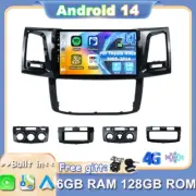 Android 14 For Toyota Hilux 2005-2014 Car Stereo GPS CarPlay Head Unit AHD 128GB