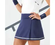 DECATHLON ARTENGO Dry 500 Women's Soft Tennis Skirt - Navy Blue, 8547384