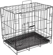 BCOATH Pet Crate Black Portable Pet Kennel Dog Indoor Pet Gate Dog Kennel Pet Cage Training Cage Iron Wire Comfortable