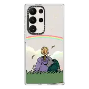 Galaxy S23 Ultra Clear Case Grim B Rainbow for Her Case
