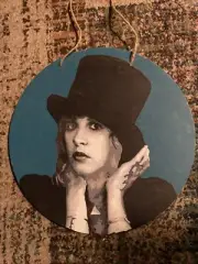 Stevie Nicks Original Acrylic Painting On Wood 12” OOAK Gypsy Musician Art Wall