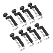 Powertec Clamp Universal Fence 6Pack Extruded Aluminum Durable Lightweight Black