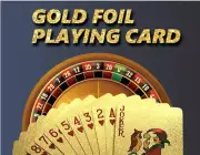 Waterproof Gold Poker Cards Set, Luxury Playing Cards, Dollar Playing Cards