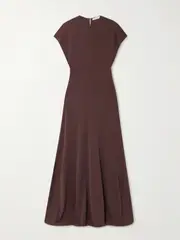 [Faithfull] Faithfull - Vida Stretch Recycled-jersey Maxi Dress - Brown - small small Brown