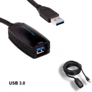 Kentek 16ft USB 3.0 Active Extension Repeater Cable 5Gbps Data Sync Charge Trans