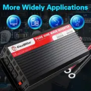 CarBole Inverter 2000W/4000W 12V-240V Pure Sine Wave Remote Control USB Inverter