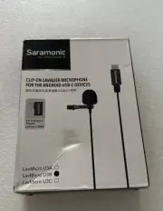 Saramonic Clip-On LavMicro U3B Lavalier Mic ANDROID USB-C Devices & Computers