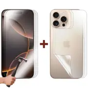 2x Tempered Glass Screen Protector for Apple iPhone 16 PRO MAX Front + Film Back