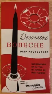 Vintage Christmas Candle Rings. Bobeche VictryLite Paragon New w Box.