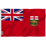 Anley Fly Breeze 3x5 Foot Manitoba Flag - Canadian Province of Manitoba Flag