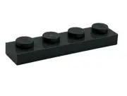Lego 3710 Dark Bluish Gray Plate 1 x 4 Element 4211001