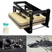Manual Flat Press Printmaking Machine 14.9in Hand Printing Lever Press Machine
