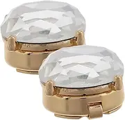 [MOBUTOFU] Timeless Design Cufflinks for Shirts Rhinestone Button Covers Perfect for Formal and Casual