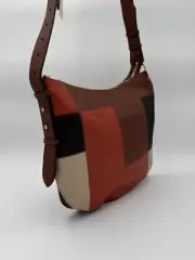 RADLEY LONDON DARK BROWN ACORN WAY PATCH MEDIUM ZIP TOP CROSSBODY