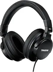 Takstar PRO70 Studio Monitor On-Ear Headphones - 40mm NdFeB Driver, Noise Reduction, 1/4 to 3.5mm Jack, HiFi Stereo Dynamic Wired Headphones for Music Recording and Monitoring Instruments