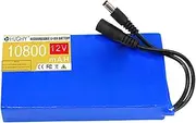 HJGHY DC 12V 10800mAh Lithium Polymer Li-ion Battery 12V Large Capacity Rechargeable Battery for LED Strips Model Airplanes Laptops Tablets