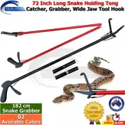 Snake Catcher 72 Inch Grabber Foldable Holding Tong Stainless Steel Wide Jaw NEW