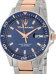 Maserati SFIDA R8853140003 Blue Dial Rose Gold Stainless Steel Mens Watch