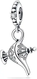 [Mon & Sons] Four Leaf Clover Lucky Mum Mom Heart Ladybird Dog Cat Charm Bead Pendant 925 Sterling Silver Compatible With Pandora Charm Moments Bracelet