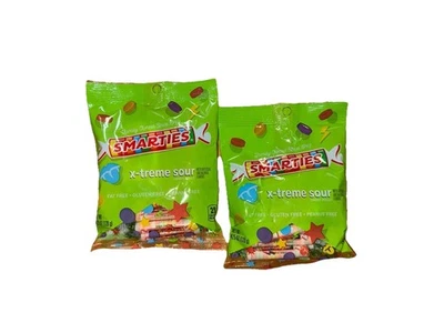 Smarties X-Treme Sour Candy, 2 x 4.25 oz bags ~ BB 052028