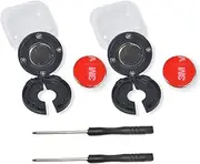 Universal CB Mircophone Magnetic Kit, Round Knob Mobile Radio Speaker Mic Magnet Holder Mount for Motorola HLN9073B CDM1250 CDM750 Kenwood TK768G TK868G TM471A (Pack of 2 Black)