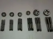 NEW BRITISH STANDARD FINE TAP & DIE SET 3/16"-1/2" BSW 24 pcs set