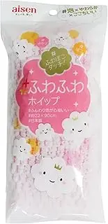 Fluffy Whip Towel, Comfortable and Washable, Fluffy Whip Towel, Made in Japan, Pink, Size: 8.7 x 35.4 inches (22 x 90 cm)