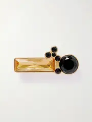 [Jil Sander] Jil Sander - Gold-tone Crystal Brooch - One size One size Gold