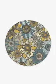 185' Round | Machine Washable Runner Rug | Kid & Pet Friendly | Indoor Rug | Dalilah Capri Rug | Ruggable