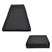 Folding Yoga Black Mat - Gymnastics Floor Exercise Gym Mat - 180cm*60cm*5cm