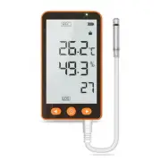 Temperature Humidity Data Logger with External Probe, High Accuracy Thermomet...