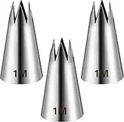 Icing Bag Nozzles Flowers Piping Nozzle Cake Decoration Tools Star Nozzle French Nozzle Stainless Steel Nozzles for Piping Bag Icing Bag Cream Cakes Cake Muffins Decoration