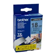 Brother TZe-541 Laminated Tape 18mm x 8m Black on Blue