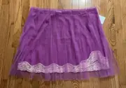 Rodarte for Target Lace Tulle Mini Skirt Size 20w Magenta Color Pink New