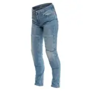 Dainese Denim Stone Slim Lady Pants Light Blue