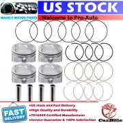 4X Pistons & Rings Kit 23041-2B600 For Hyundai Kia Veloster Accent Rio Soul 1.6L