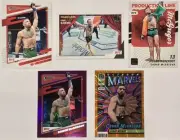 2022 DONRUSS UFC CONOR MCGREGOR OCTAGON MARVELS ORANGE LASER, PURPLE FLOOD LOT