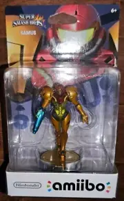 Samus Amiibo Super Smash Bros Nintendo USA 1st Metroid First Edition Wii U 3DS