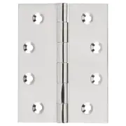 7.5x10cm Fixed Pin Hinge, Polished Nickel